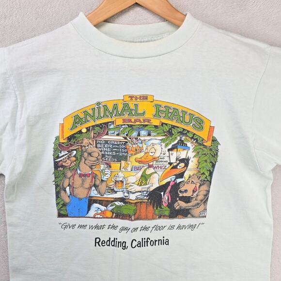 Alore Other - Vintage The Animal Haus Bar Drunk Animals Shirt Large Funny 80s Single Stitch